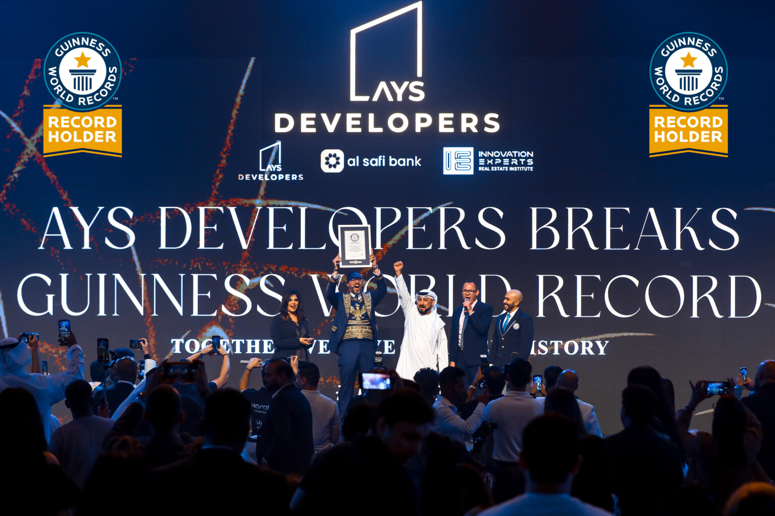 AYS Developers Enters Guinness Book with Record-Breaking Real Estate Training Event in Dubai